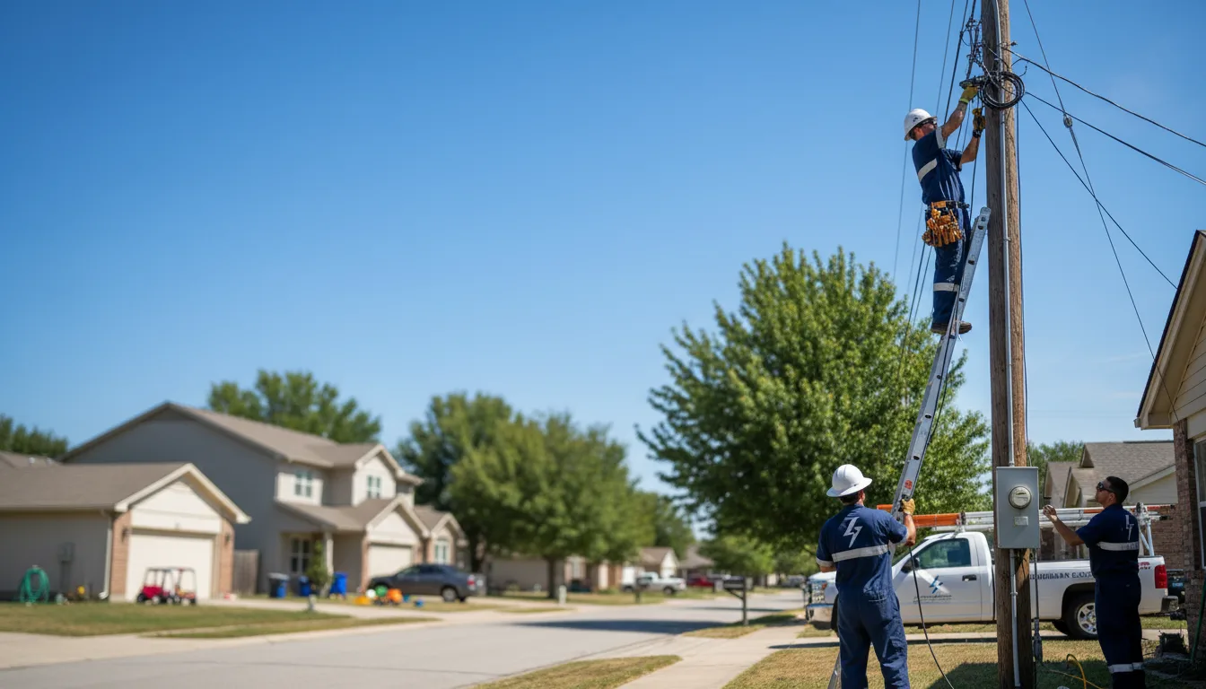 Residential electrician providing installation services in Waterville, IA